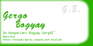 gergo bogyay business card